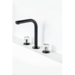 Смеситель на столешницу ELEGANTE на 3 отв. BLACK 152-B-EL