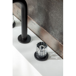 Смеситель на столешницу ELEGANTE на 3 отв. BLACK 152-B-EL