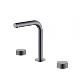 Смеситель на столешницу STICK TOUCH на 3 отв. Shine Gun Metal 152-SGM.2