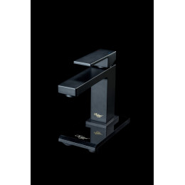 Cмеситель для умывальника Qubic Matt Black 471-B