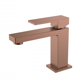Cмеситель для умывальника Qubic Brushed Bronze 471-BRB