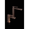 Cмеситель для умывальника Qubic Brushed Bronze 471-BRB