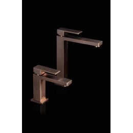 Cмеситель для умывальника Qubic Brushed Bronze 471-BRB