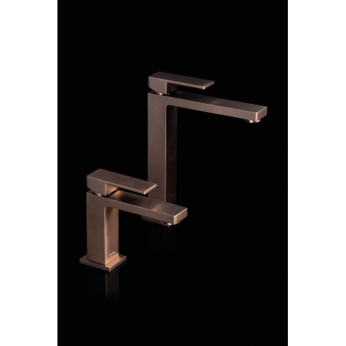Cмеситель для умывальника Qubic Brushed Bronze 471-BRB