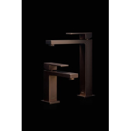 Cмеситель для умывальника Qubic Brushed Bronze 471-BRB