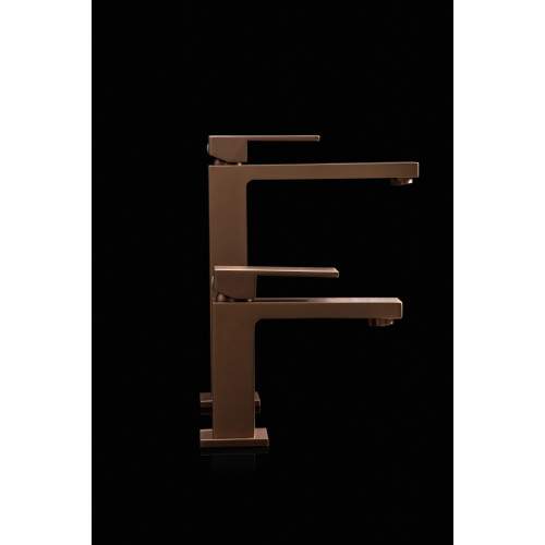 Cмеситель для умывальника Qubic Brushed Bronze 471-BRB