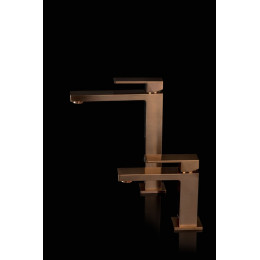 Cмеситель для умывальника Qubic Copper Brushed 471-CB