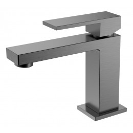 Cмеситель для умывальника Qubic Matt Gun Metal 471-GM