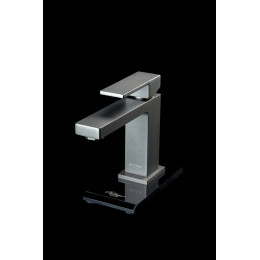 Cмеситель для умывальника Qubic Matt Gun Metal 471-GM