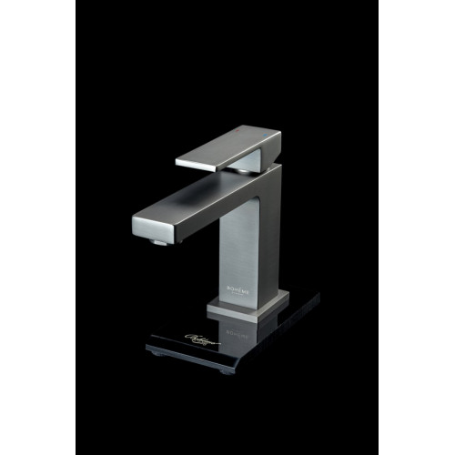 Cмеситель для умывальника Qubic Matt Gun Metal 471-GM