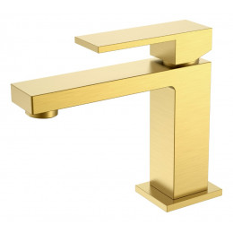 Cмеситель для умывальника Qubic Matt Gold 471-MG