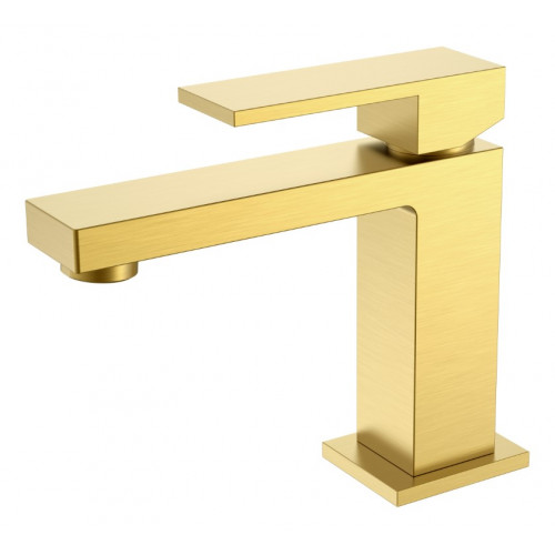 Cмеситель для умывальника Qubic Matt Gold 471-MG