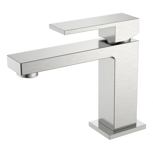 Cмеситель для умывальника Qubic Brushed Nickel 471-NB