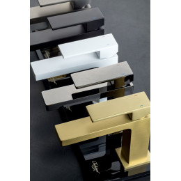 Cмеситель для умывальника Qubic Shine Gun Metal 471-SGM