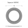 Зеркало SHINE Белое d82 light 528-W light