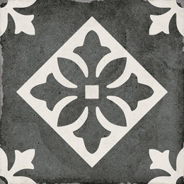 Art Nouveau Padua Black 20x20 см