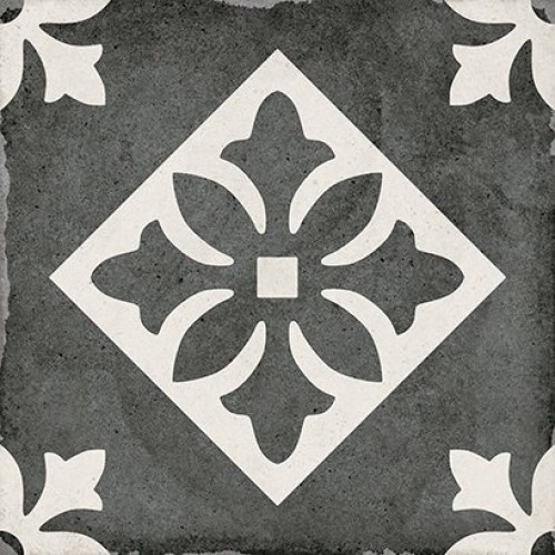 Art Nouveau Padua Black 20x20 см