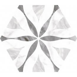 Bardiglio Hexagon Decor Flower 17,5x20 см