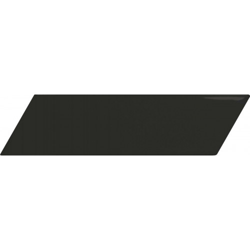 Chevron Wall Black Matt Left 5,2x18,6 см