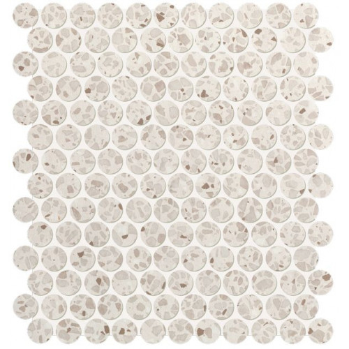 GLIM GEMME BIANCO ROUND MOSAICO MATT