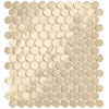 GLIM BEIGE ROUND MOSAICO BRILLANTE