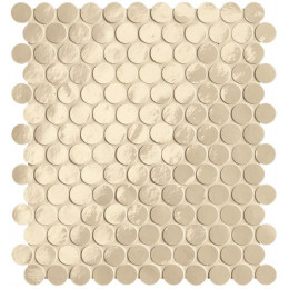 GLIM BEIGE ROUND MOSAICO BRILLANTE