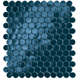 GLIM BLU NAVY ROUND MOSAICO BRILLANTE