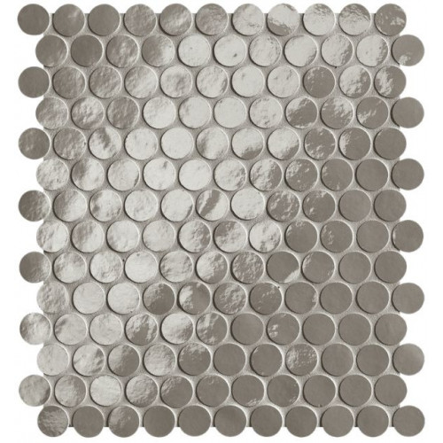 GLIM GRIGIO FUMO ROUND MOSAICO BRILLANTE