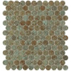 SHEER DECO RUST ROUND MOSAICO