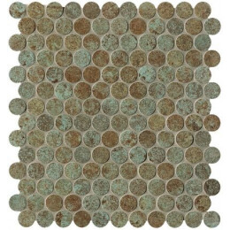 SHEER DECO RUST ROUND MOSAICO