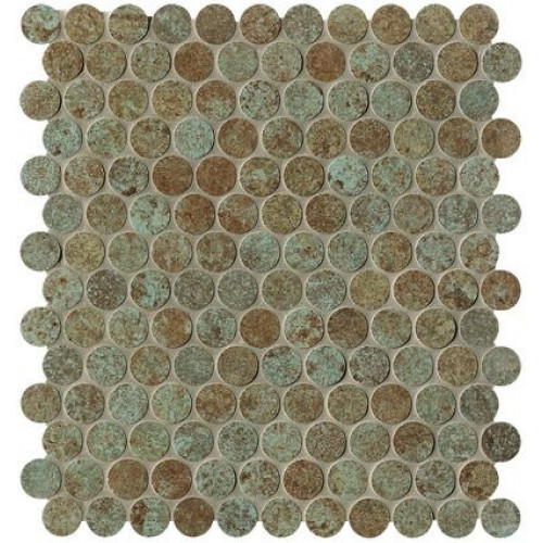 SHEER DECO RUST ROUND MOSAICO