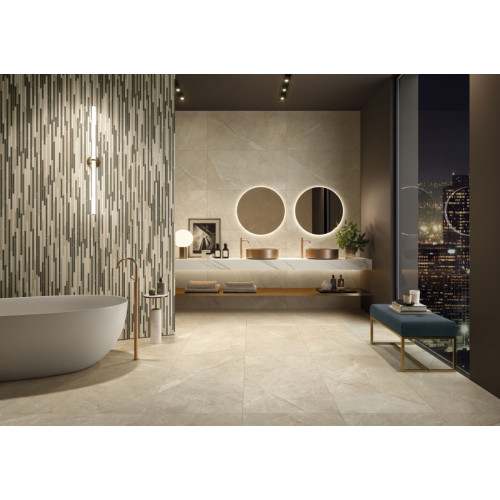 Керамогранит Metropolis Absolut Silver Battiscopa Nat Rett 7,2x60