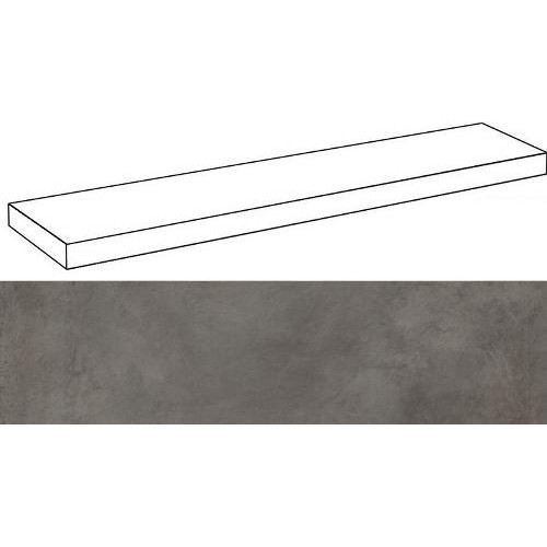 Ступени Millenium Black угловая левая 33x120
