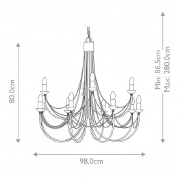 Люстра Elstead Lighting CB12-BLACK