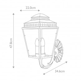 Настенный фонарь Elstead Exterior, Арт. MANSION-HOUSE-WB1-PN