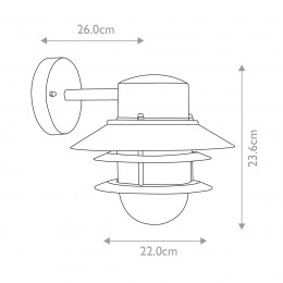 Настенный фонарь Elstead Lighting, Арт. COPENHAGEN-BK