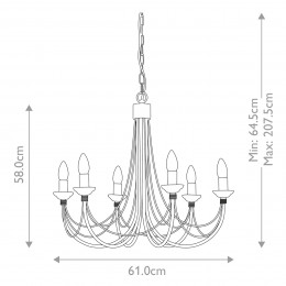 Люстра Elstead Lighting CB6-BLACK