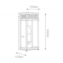 Настенный фонарь Elstead Lighting, Арт. HL7-S-BB