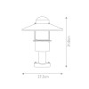 Фонарь-пьедестал Elstead Lighting, Арт. KLAMPENBORG-PED-SIL