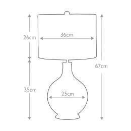 Настольная лампа Elstead Lighting, Арт. ORB-TL-CLEAR