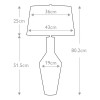 Настольная лампа Elstead Lighting, Арт. LEYTON-TL