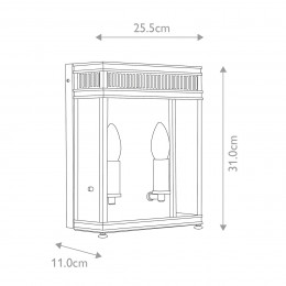 Настенный фонарь Elstead Lighting, Арт. HL7-M-BB
