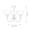 Люстра для ванных комнат Elstead Lighting BATH-CD3