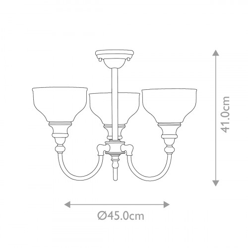 Люстра для ванных комнат Elstead Lighting BATH-CD3