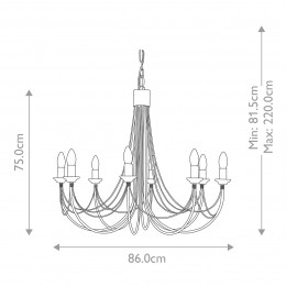 Люстра Elstead Lighting CB8-BLACK