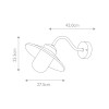 Настенный фонарь Elstead Lighting, Арт. KLAMPENBORG-WHT