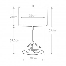 Настольная лампа Elstead Lighting, Арт. VICENZA-TL-GPN