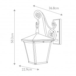 Настенный фонарь Hinkely Lighting, Арт. HK-TRELLIS2-M
