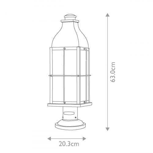 Фонарь-пьедестал Hinkely Lighting, Арт. HK-BINGHAM3