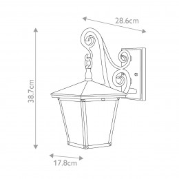 Настенный фонарь Hinkely Lighting, Арт. HK-TRELLIS2-S